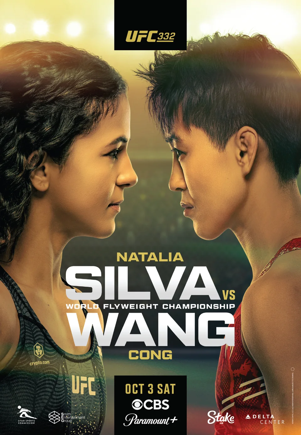 UFC 332: Silva vs. Wang event poster