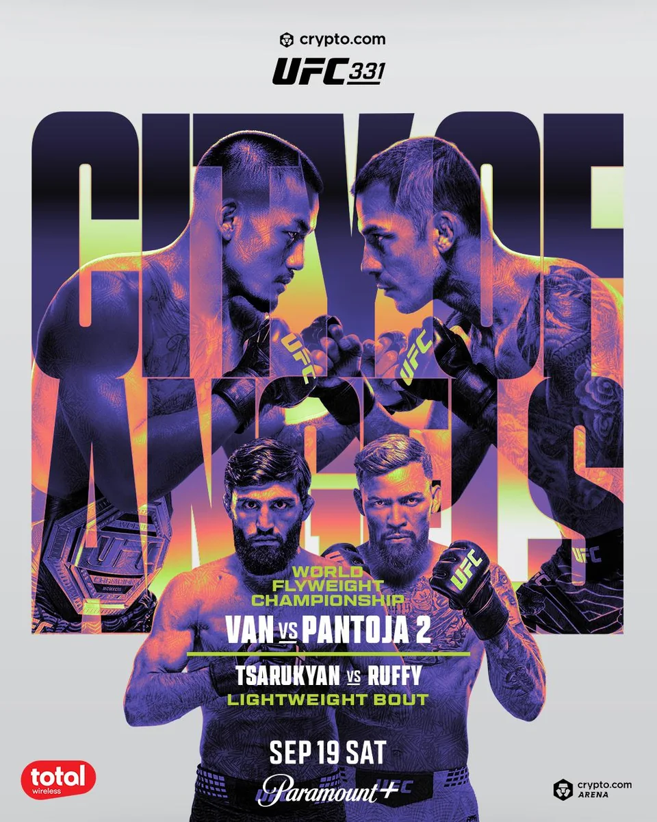 UFC 331: Van vs. Pantoja 2 event poster